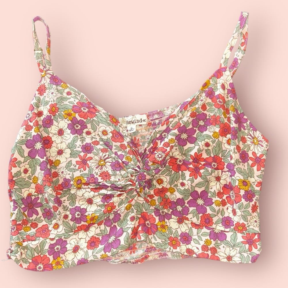 Rewind floral crop top